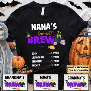 Personalized Grandma's Favorite Brew T-Shirt