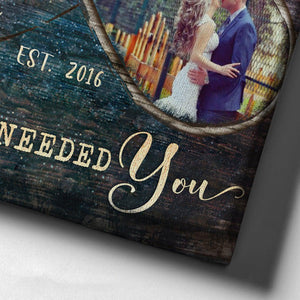 Personalized God Knew My Heart Needed You Couple Valentine's Day Canvas Print