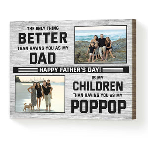 Gifts for Grandfather Personalized Father's Day Canvas Print