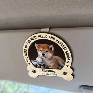 Custom Photo Memorial You Would Have Lived Forever - Personalized Shaped Car Visor Clip