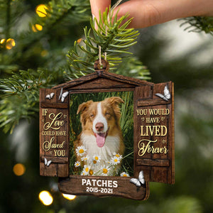 You Would Have Lived Forever Personalized Pet Memorial Gift Ornament