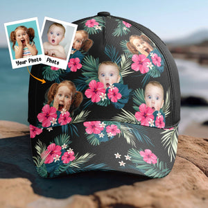 Custom Face Summer Tropical - Personalized Photo Classic Cap