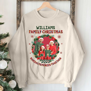 Personalized Family Photo 2023 Christmas Sweatshirt