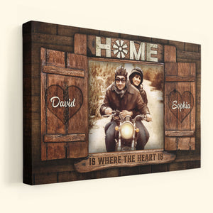 Home is Where The Heart is Personalized Canvas Print