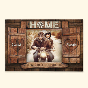 Home is Where The Heart is Personalized Canvas Print