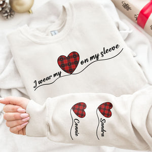 I Wear My Heart On My Sleeve - Personalized Sweatshirt