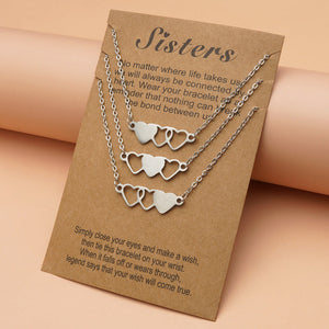 Sister Necklace For 3