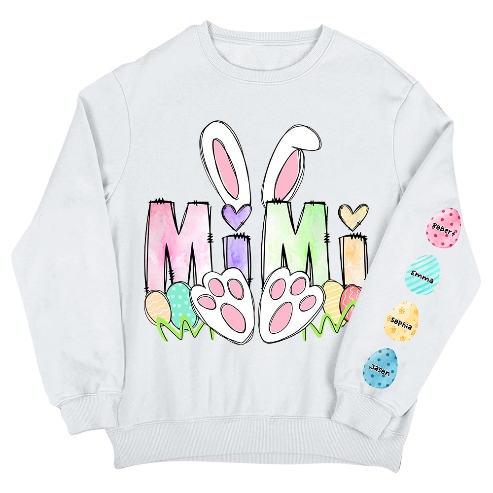 Personalized Easter Rabbit Sweatshirt Gift For Grandma