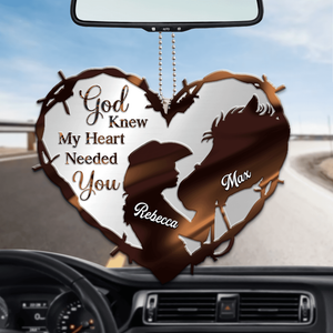 Personalized Horse Girl God Knew My Heart Ornament