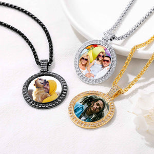 Personalized Engraving Photo Pendant Necklace