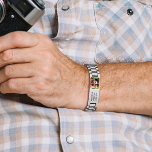 Personalized Name Picture Bracelets For Men