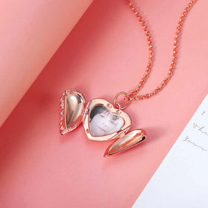 Personalized Engravable Angel Wing Photo Necklace