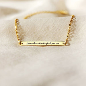 Personalized Motivational Bar Brecelet Don't Let The Hard Days Win - Gift For Family, Friend