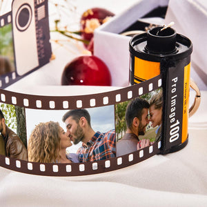 Custom Colorful Camera Roll Keychain Romantic Personalized Gifts