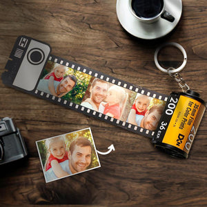 Custom Colorful Camera Roll Keychain Romantic Personalized Gifts