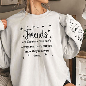 Personalized True Friends Are Like Stars Zodiac Sweatshirt