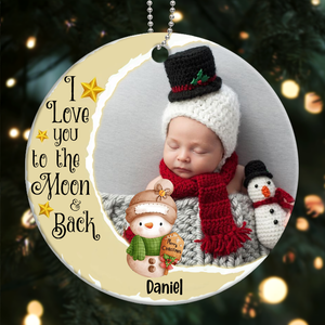 Personalized My First Christmas Gifts For Newborn Baby Photo Ornament