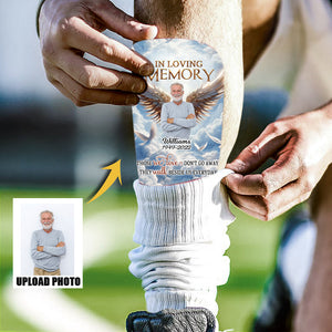 In loving memory Family loss Memorial-Personalized Football/Soccer Shinpads