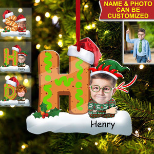 Kid Christmas Personalized Acrylic Ornament  Gift For Family