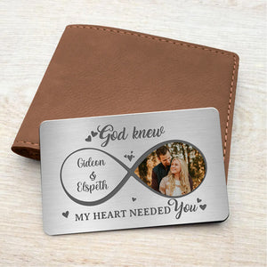 Personalized All Of Me Loves All Of You Couple Metal Wallet Card