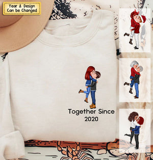 Personalized Together Since Couple Sweatshirt