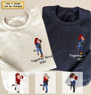 Personalized Together Since Couple Sweatshirt