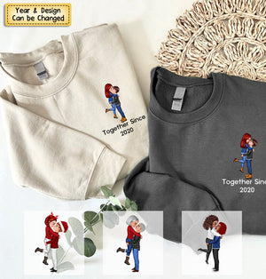 Personalized Together Since Couple Sweatshirt