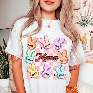 Personalized Cute Easter Bunny Candy Pure Cotton T-shirt