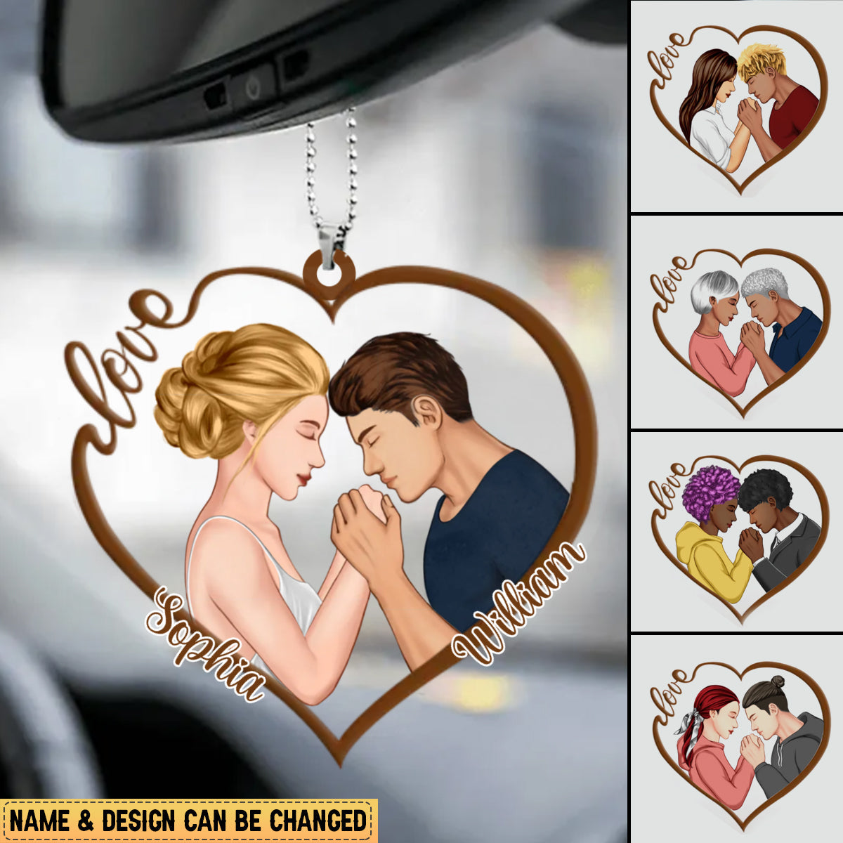 Personalized Couple Wedding Anniversary Love Ornament