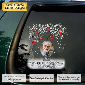 Memorial Cardinal Upload Photo, I'm Always With You Personalized Sticker Decal