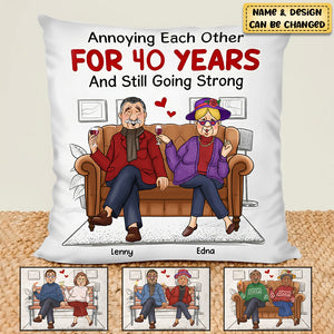 Personalized Gift For Couple Annoying Each Other Pillow