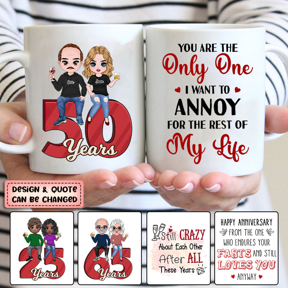 Doll Couple Anniversary Gift Personalized Mug