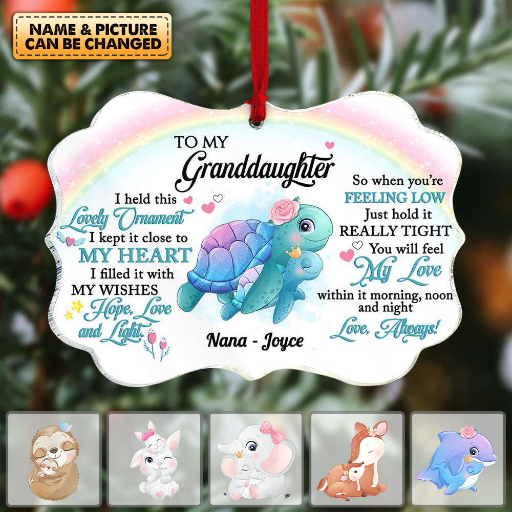 I Held This Lovely Gift For Grandkids Personalized Ornament