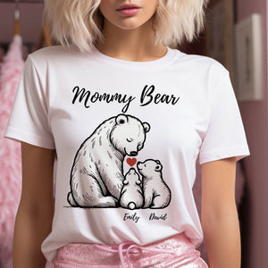 Personalized Bear With Little Bear Kids Pure Cotton T-Shirt