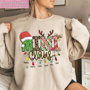 Personalized Christmas SweatShirt For Grandma/Mom