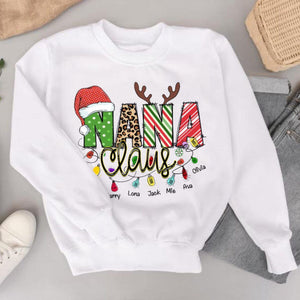 Personalized Christmas SweatShirt For Grandma/Mom