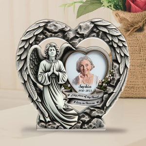 Personalized Angel Wings Memorial Acrylic Plaque