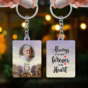 Personalized In Loving Memory Loved One Memorial Cardinal Keychain