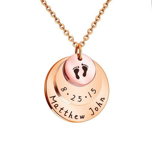 Mother's Day Gift Personalized gift commemorate baby moment mother necklace