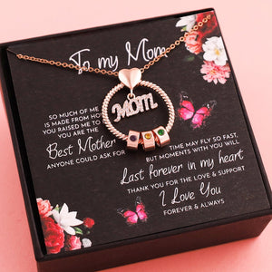 For The Greatest Mother-Mother's Love Necklace With Custom Name&Birthstone Beads