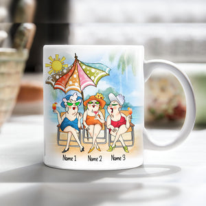 Personalized Summer Beach Friends Mug