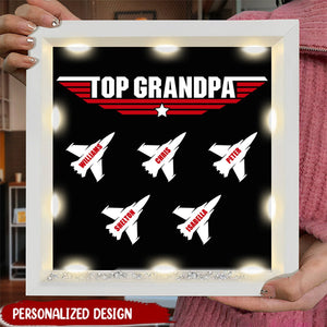 Personalized Light Shadow Box-Top Grandpa/Dad