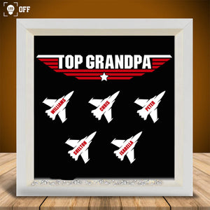 Personalized Light Shadow Box-Top Grandpa/Dad