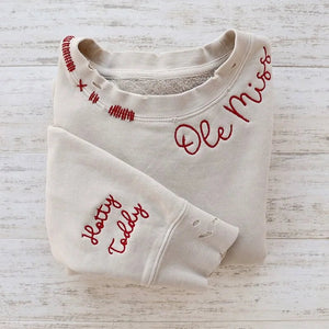 Personalized Beautiful Sign Embroidery Sweatshirt