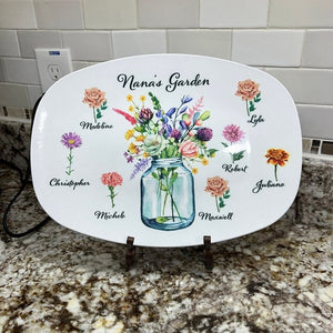 My Grandma's Garden - Family Personalized Custom Platter