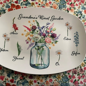 My Grandma's Garden - Family Personalized Custom Platter