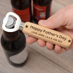 Best Dad/Grandpa Ever-Personalizzzed Wooden Bottle Opener