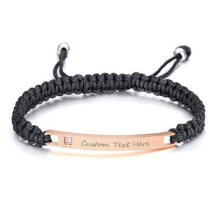 Personalized Braided Rope Mutual Attraction Couple Bracelets