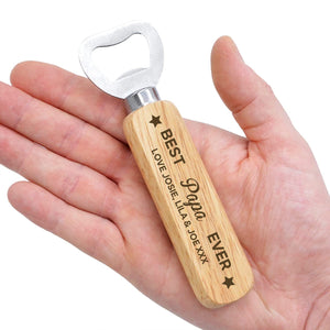 Best Dad/Grandpa Ever-Personalizzzed Wooden Bottle Opener