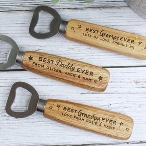 Best Dad/Grandpa Ever-Personalizzzed Wooden Bottle Opener